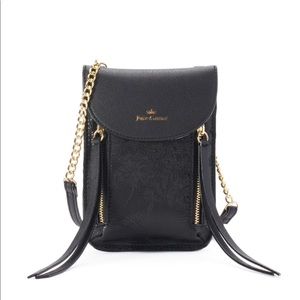 Juicy Couture Black & Lace Mini Crossbody Bag
